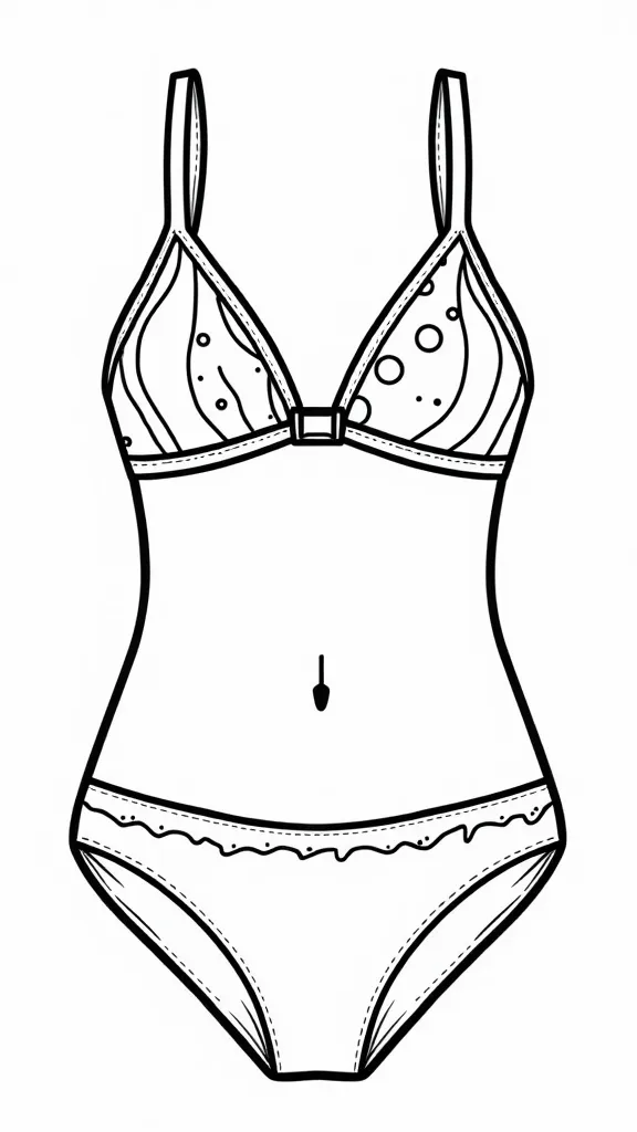 swimming suit coloring pages